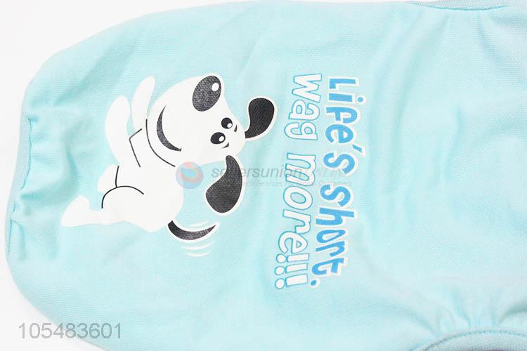 Premium quality cute light blue pet thin coat dog apparel