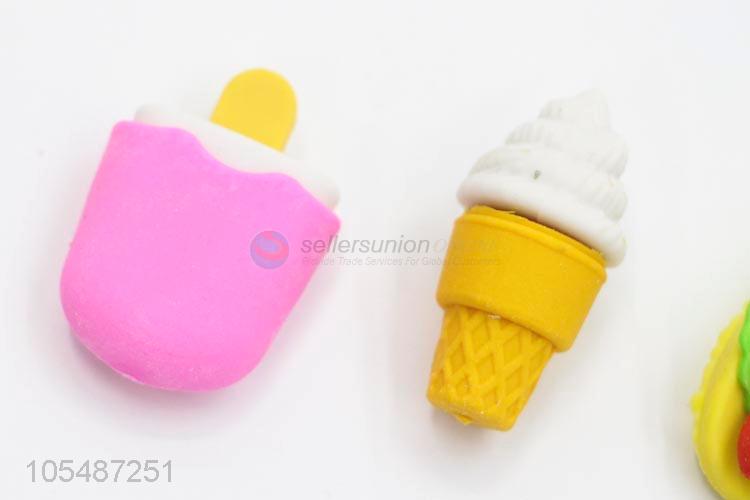 Factory sales dessert shape colorful children erasers