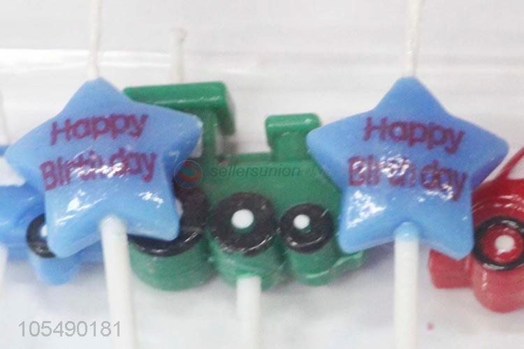 China Factory Car Design Birthday Cake Candles for Kid