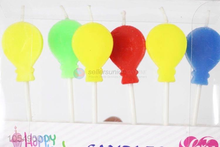 Cute Design Balloon Shape Happy Birthday Candles for Kids