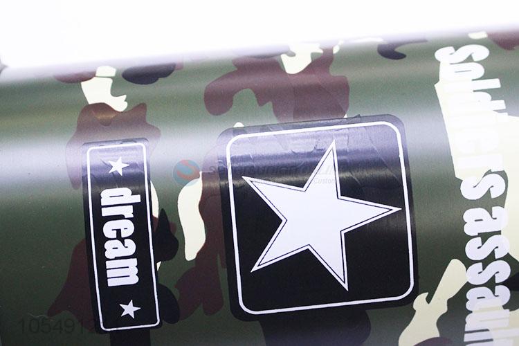 Top manufacturer large capacity outdoor camouflage color stainless steel thermos bottle