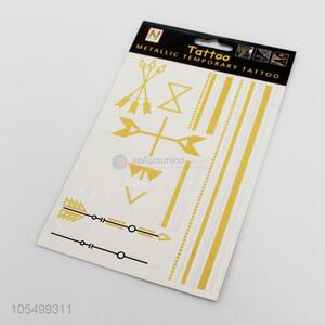 Fashion Temporary Tattoos Gold Blocking Tattoo Sticker