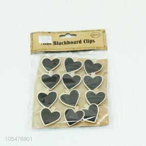 Wholesale 12 Pieces Wooden Mini Blackboard Clips