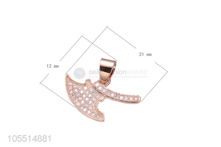 Wholesale Axe Shape Diamond Necklace Pendant DIY Jewelry Accessories