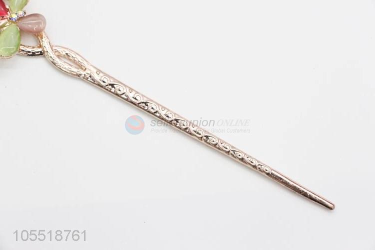 Factory Promotional Alloy Bridesmaid Wedding Flower Hairpins Princess Match