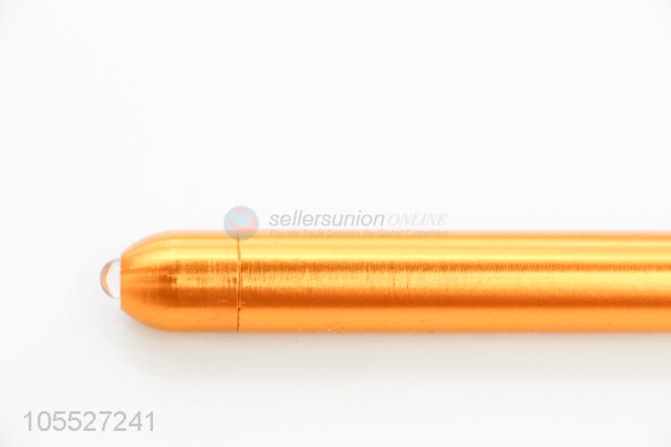 Cheap popular golden pen shape aluminum alloy flashlight