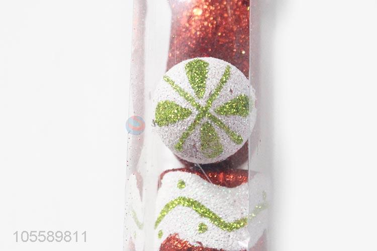 Cute Design 4 Pieces Plastic Christmas Sock Shape Christmas Ornament