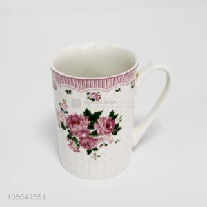 Fashion New Flower Pattern Ceramic Cups