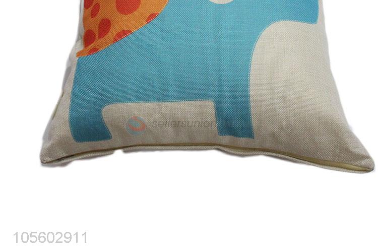 China Supply Cute Elepant Printing Boster Case Pillow Cover for Home