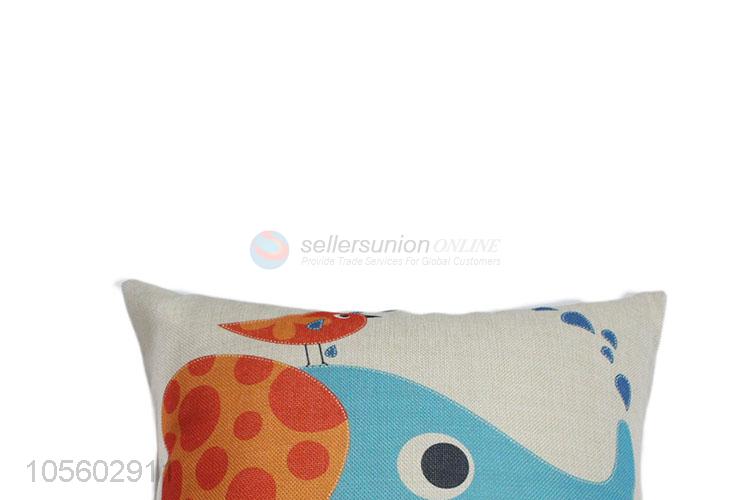 China Supply Cute Elepant Printing Boster Case Pillow Cover for Home