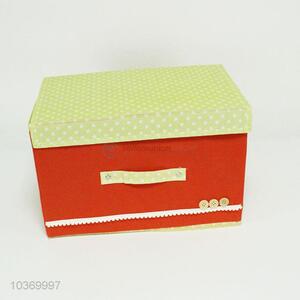 Factory direct sell retro dots printed nonwovens storage box