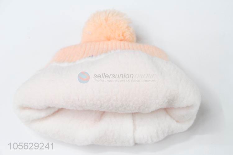 Cute Design Knitted Beanie Cap For Baby