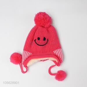 Hot Selling Litter Girls Knitted  Earmuffs Hat