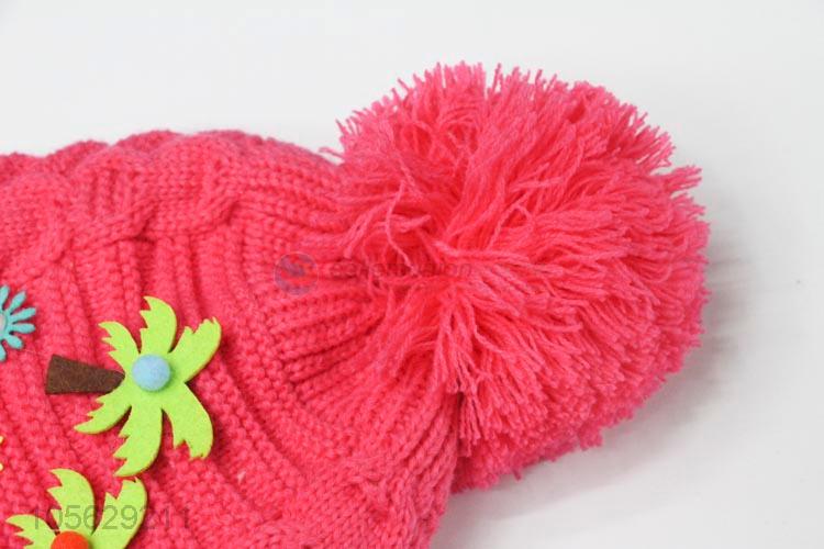 Best Sale Pompon Ball Earmuffs Hat Knitted Beanie Cap
