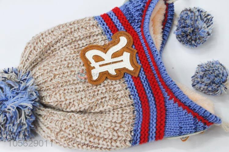 Top Quality Fashion Earmuffs Hat Winter Warm Hat For Boy