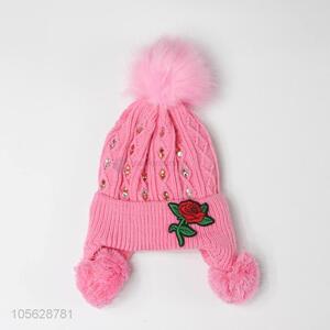 Best Selling Pink Winter Earmuffs Hat For Kids