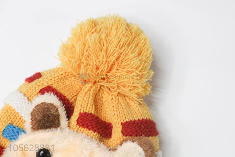 Cartoon Animal Shape Winter Warm Hat Kids Earmuffs Hat