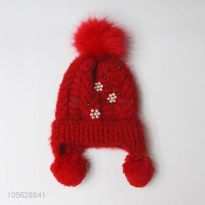 New Arrival Winter Warm  Earmuffs Hat For Litter Girls