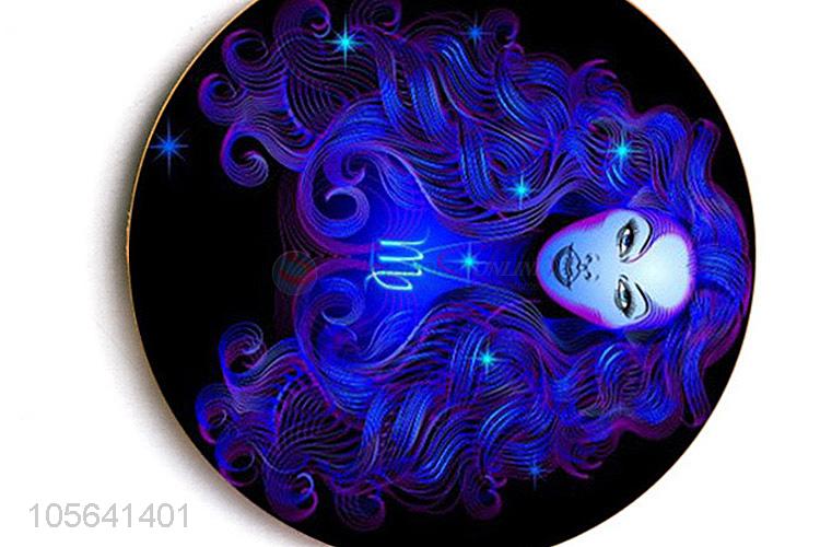 Manufacturer round printed acrylic Virgo fridge magnet