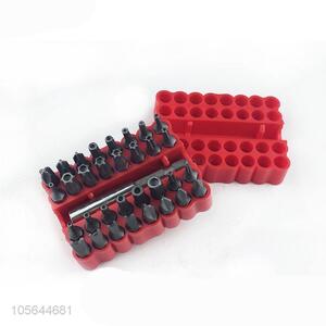 Custom 33 Pieces Chrome-Vanadium Steel Hollow Screw Bits Nut Driver Bits Set