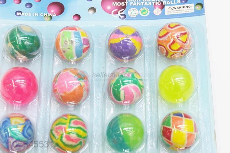 Good sale rubber jumping stretch printed bouncy ball