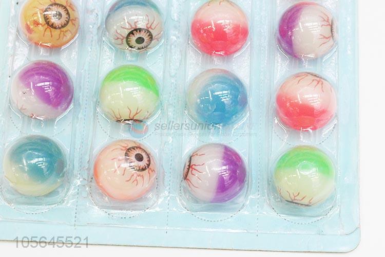 China maker glow eyes bouncy balls rubber stress ball