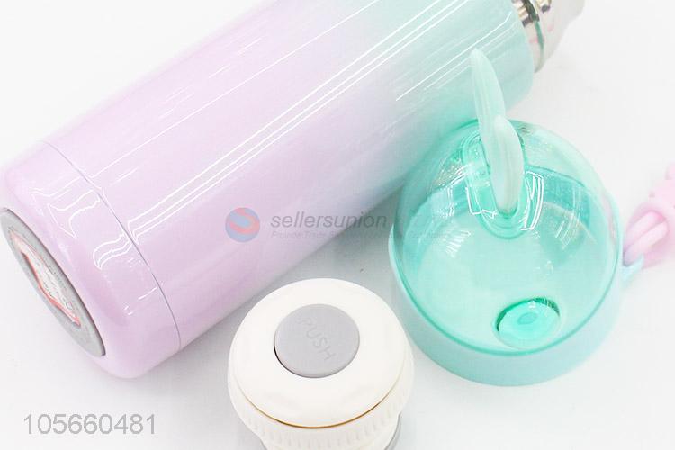 Popular Colorful Cute Vacuum Cup Fashion Thermos Bottle