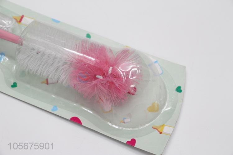 China suppliers 360 degree rotating sponge brush baby nipple clean brush