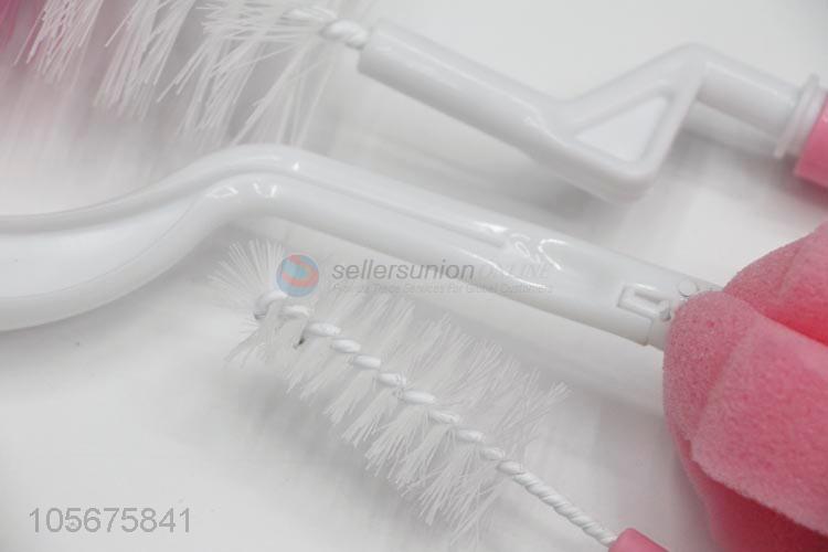 China maker baby nipple and bottle cleaning brush sponge scrubber