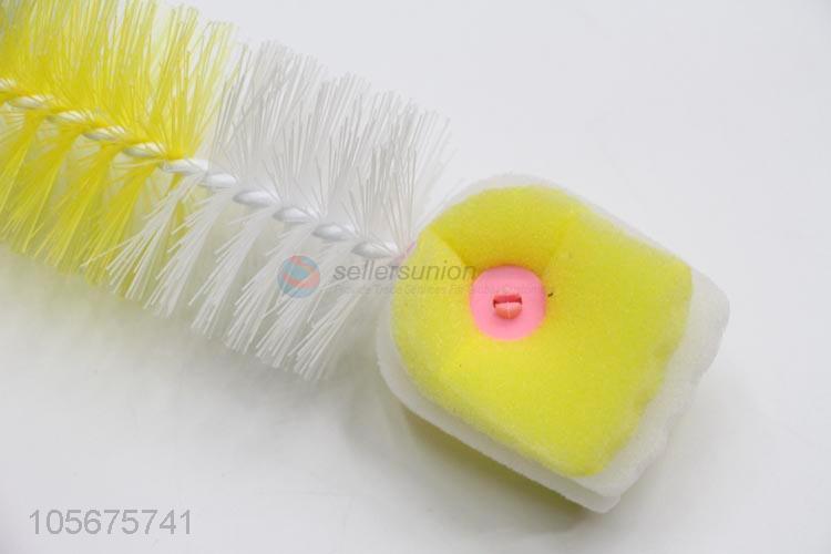 New popular 360 degree rotating sponge brush baby nipple clean brush