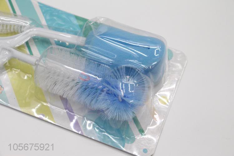 OEM factory baby nipple and bottle cleaning brush sponge scrubber