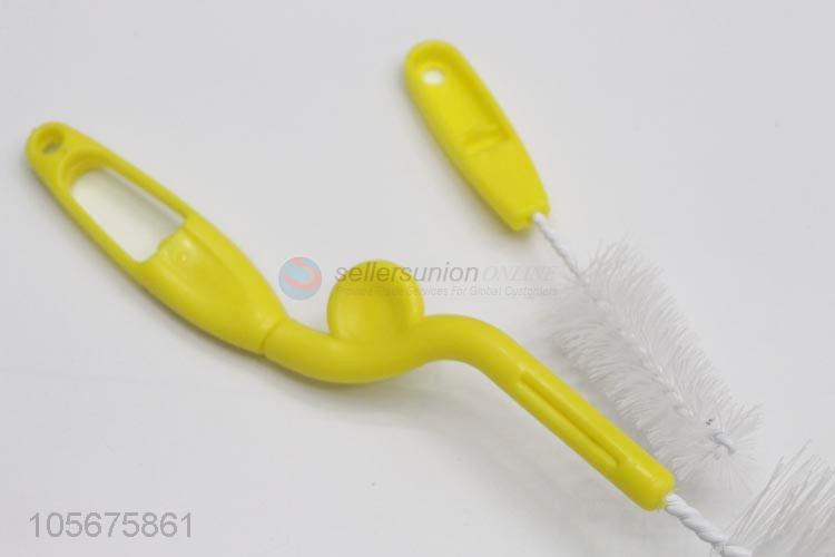Good sale 360 degree rotating sponge brush baby nipple clean brush