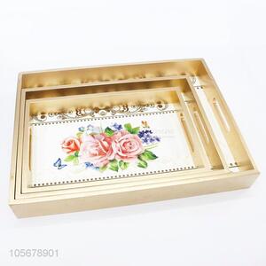 Chinese Factory Flower Pattern MDF Board <em>Salver</em> for Food