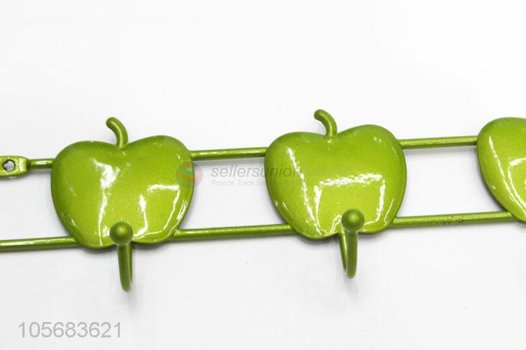 Factory Supply Iron Wall Hook Decorative Apple Shape Hook