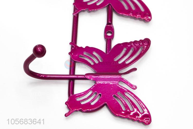 Cute Butterfly Design Iron Wall Hook Fashion Coat Hook