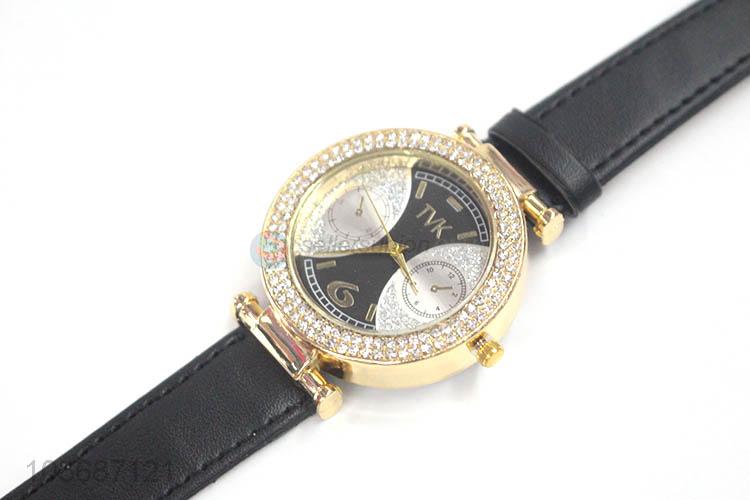 High Quality Alloy Wrist Watch With PU  Watchband