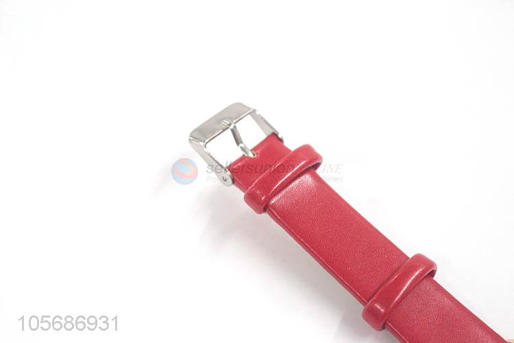 Best Selling PU  Watchband Alloy Watch For Ladies