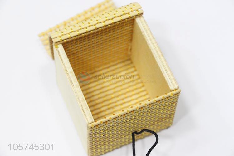 Factory sales bamboo curtain style jewelry box jewelry case