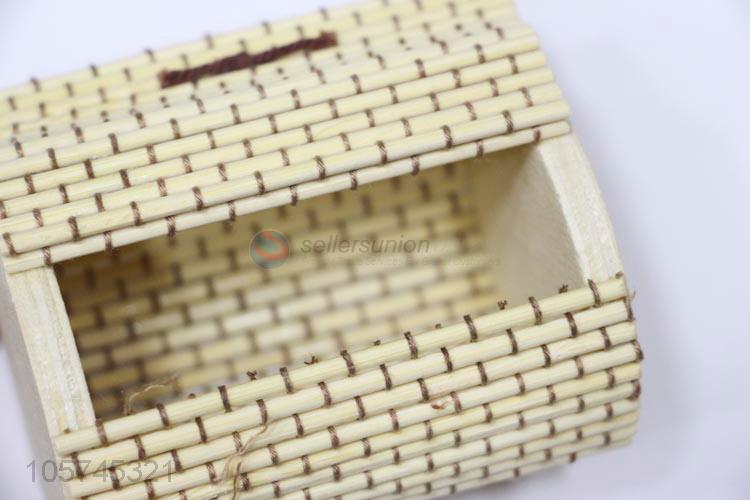 Low price bamboo curtain wooden jewelry box/case