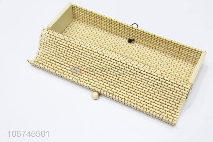 Direct factory supply bamboo curtain style jewelry box jewelry case