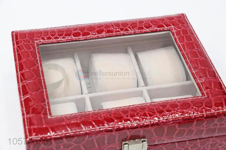 China factory rectangle multi-grid watch bracelet jewelry storage box