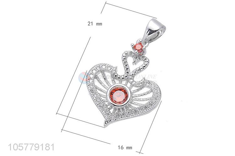 Wholesale Copper Inlay Zircon Pendant Best Wedding Gift