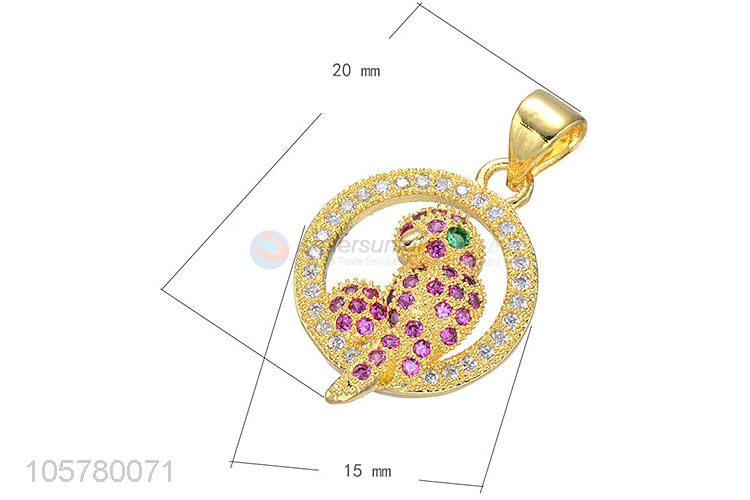 Good Quality Bird Shape Inlay Zircon Pendant Best Necklace Accessories