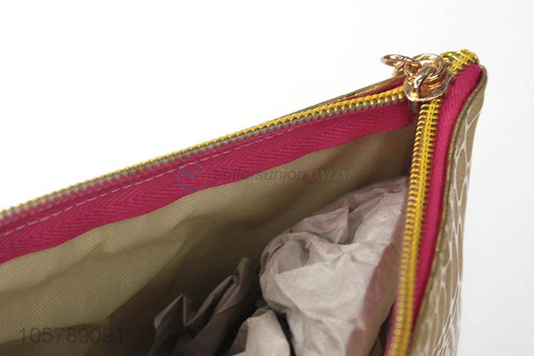 Manufacturer custom zipper pu beauty makeup cosmetic bag