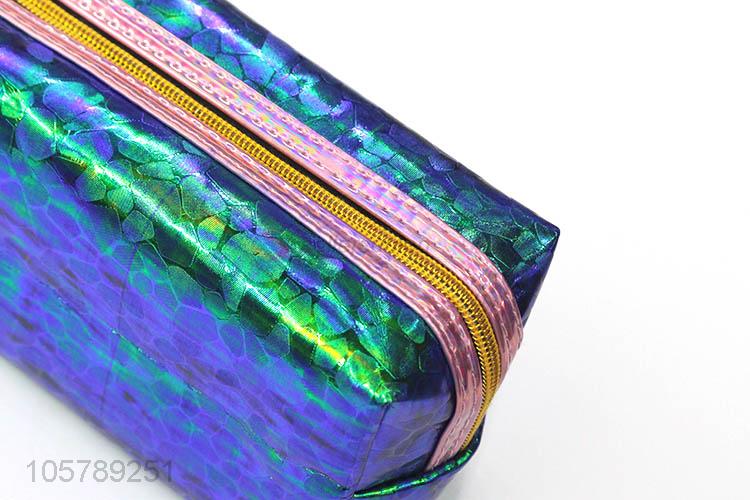 Excellent quality shiny pu leather travel bag cosmetic bag