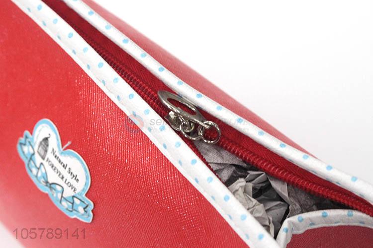 Fashion printed zipper pu beauty bag makeup cosmetic bag