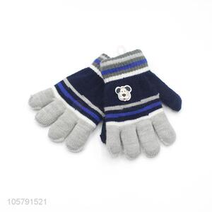 Cartoon Dog Pattern Double-Deck Warm Gloves For Boy