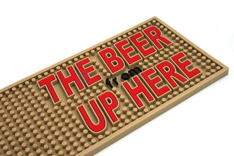 Unique Design Decorative Soft PVC Beer Mat With Logo