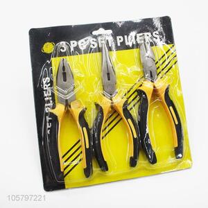 Superior quality steel combination pliers with plastic handle