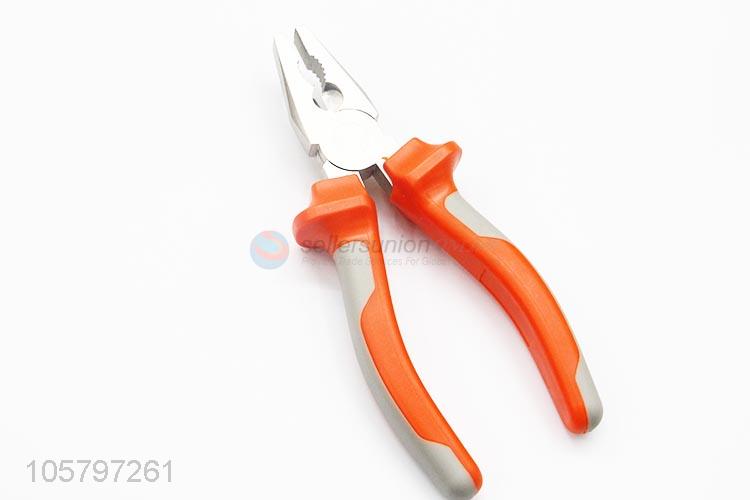 Best quality steel combination plier with plastic handle